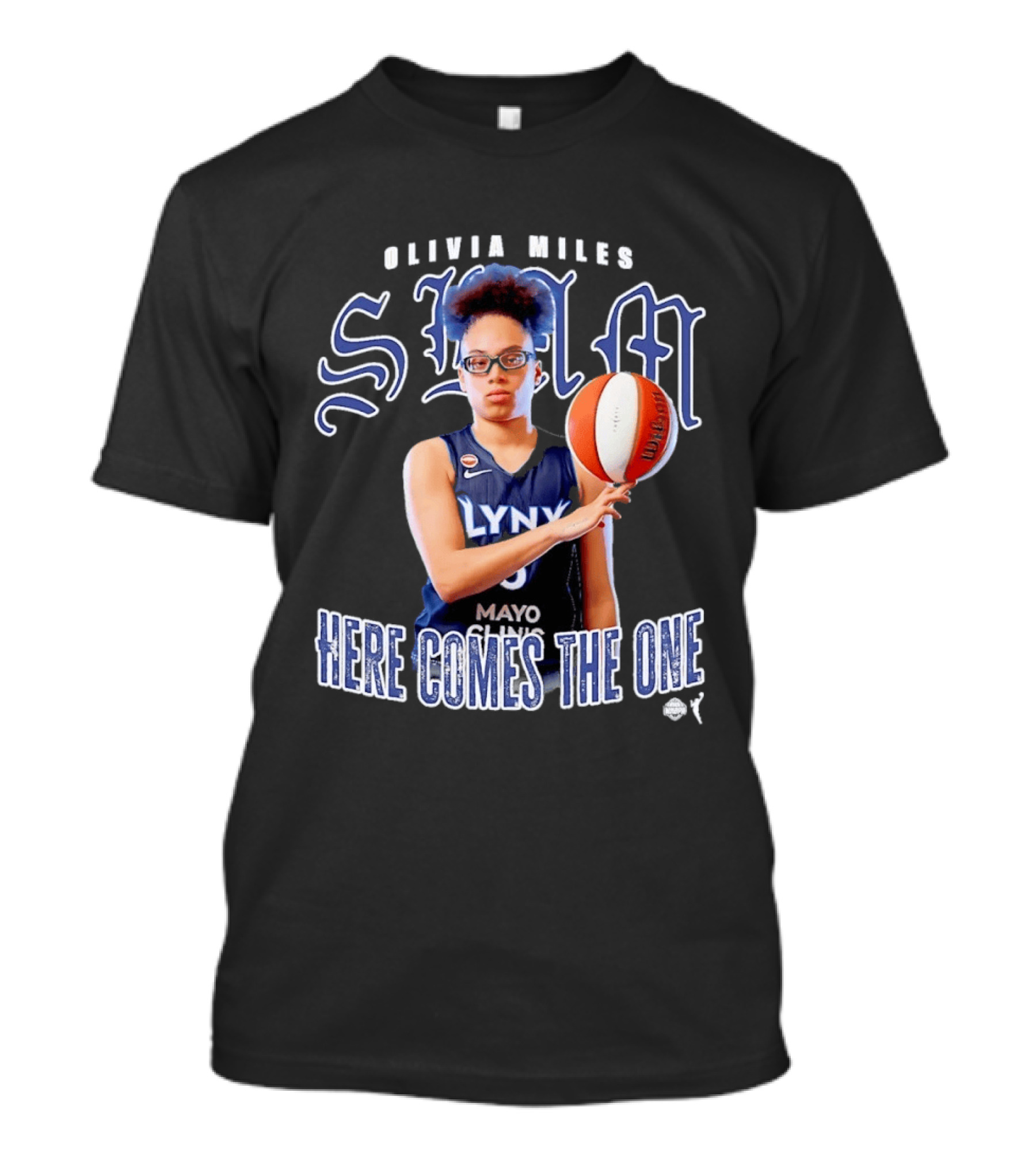 Slam Olivia Miles Lynx Basketball Here Comes The One T-Shirt