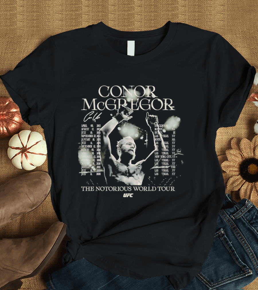 Conor McGregor The Notorious World Tour 2018 T-Shirt