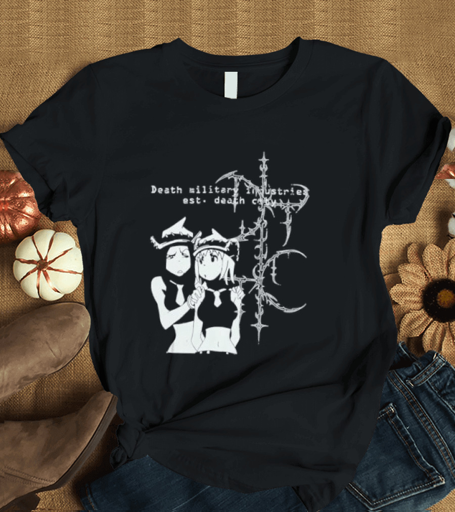 Death Military Industries Est Death City Anime Manga Cross T-Shirt