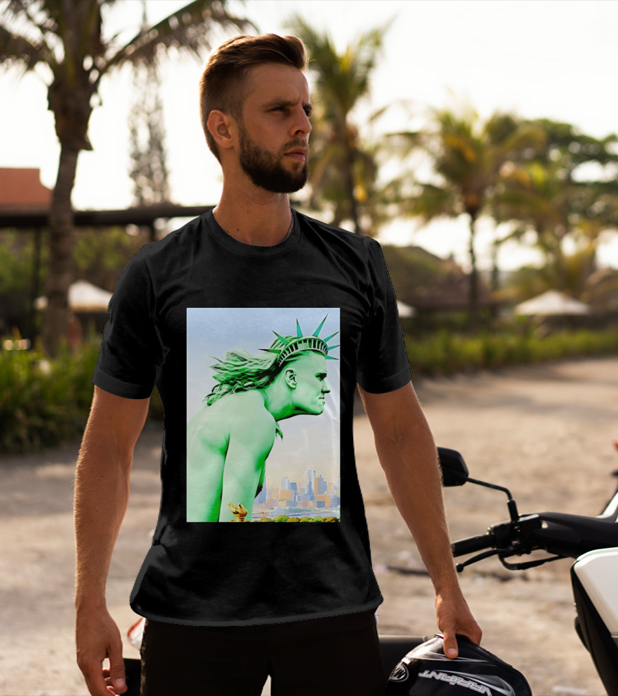 Erling Haaland Liberty Statue Meme T-Shirt
