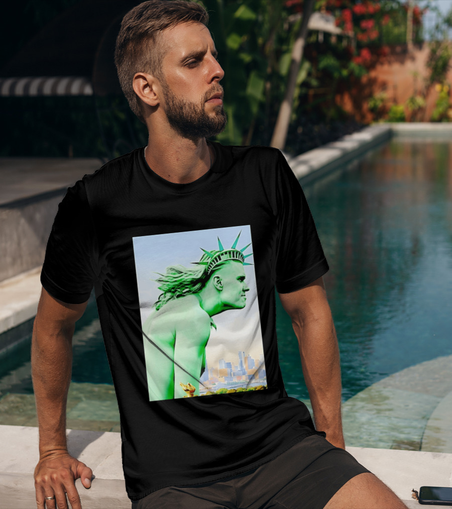 Erling Haaland Liberty Statue Meme T-Shirt