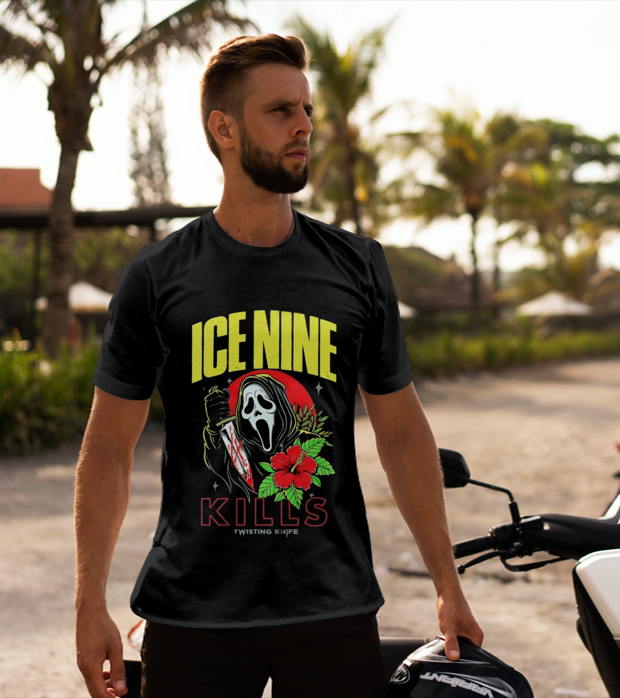 Ice Nine Kills Ghostface Twisting Knife Aloha Sidney Summer Of Silence 2026 Collection T-Shirt