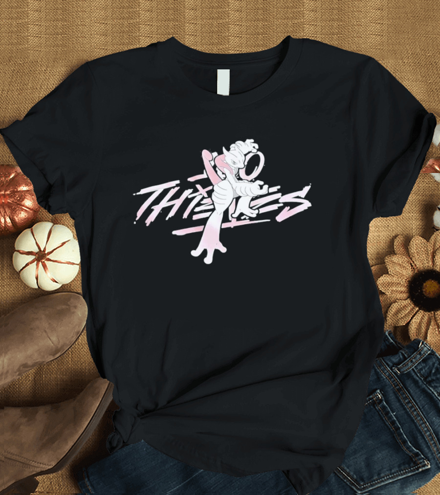 Mewtwo 100 Thieves Pokemon Collaboration Esports T-Shirt