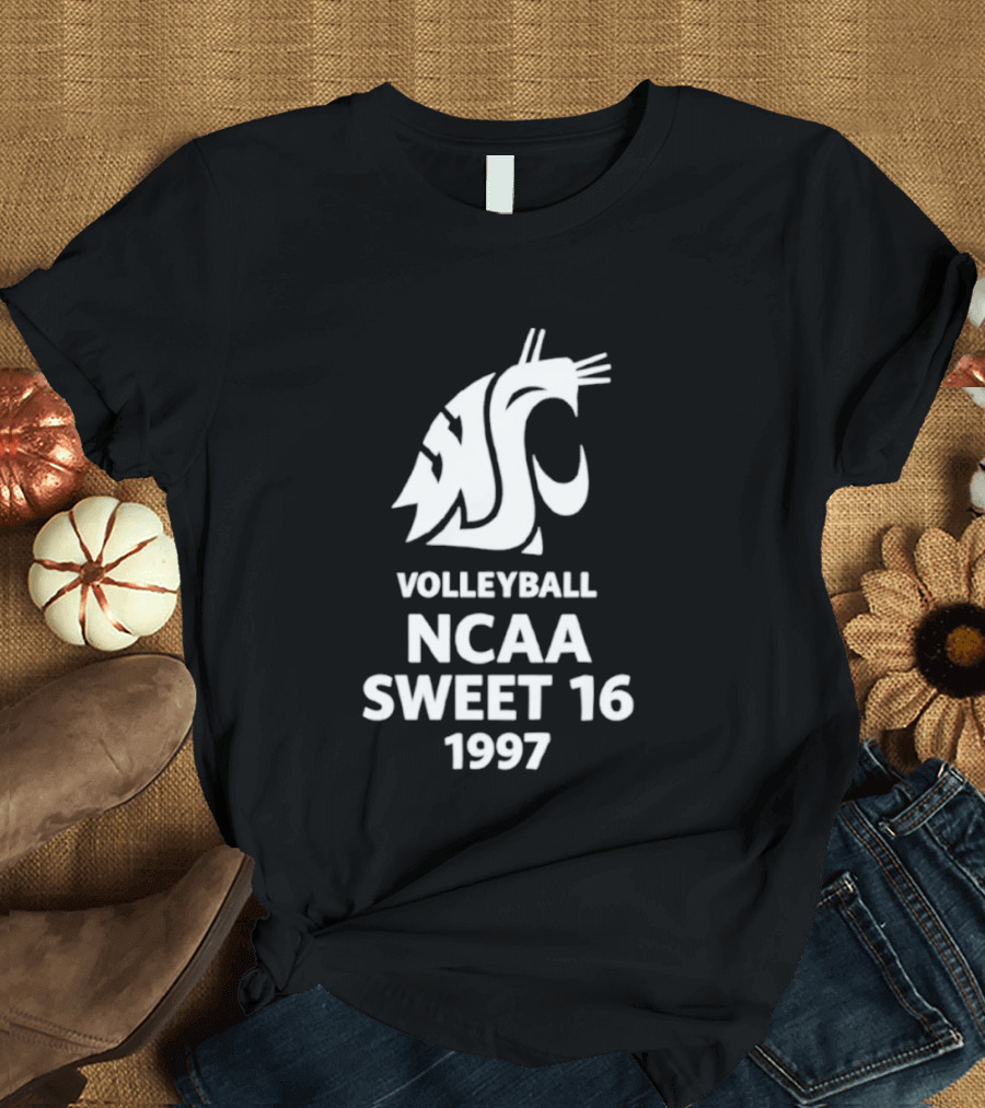 Washington State University Volleyball NCAA Sweet 16 1997 T-Shirt