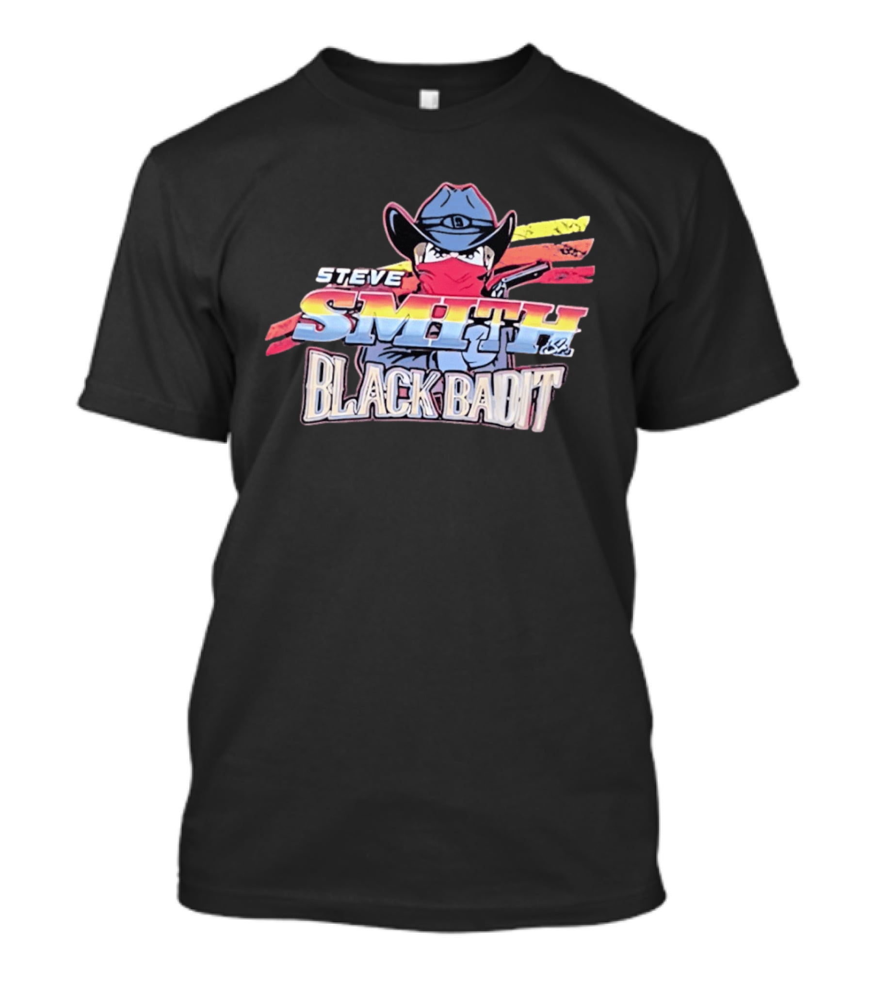 Steve Smith Sr Black Badit Cowboy With Bandana Football T-Shirt