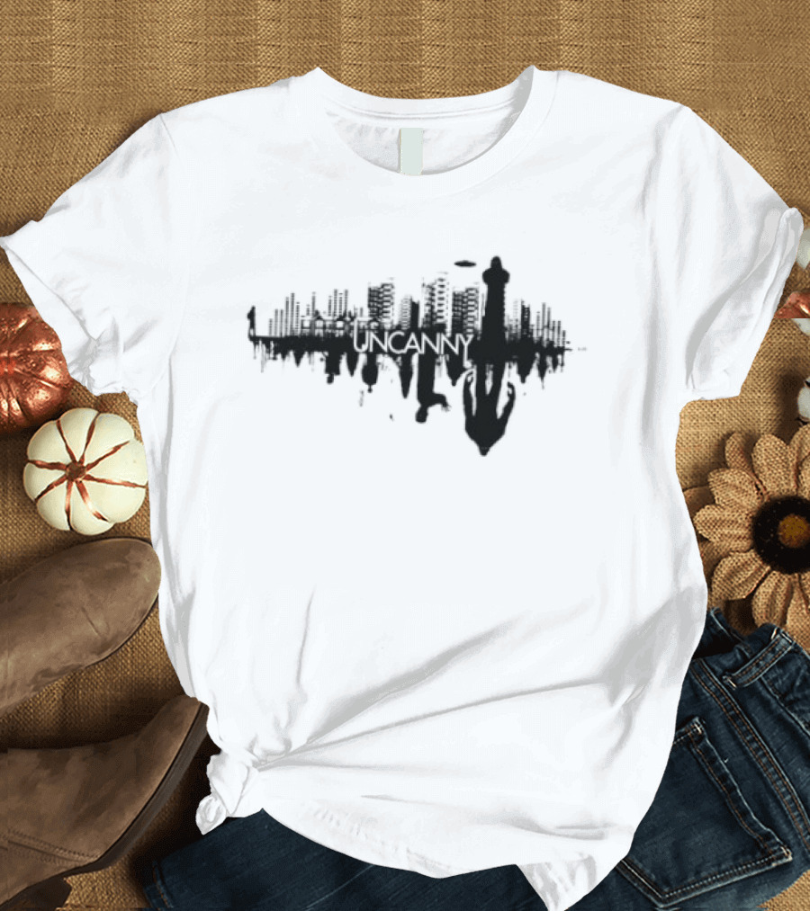 Uncanny City Silhouette Cityscape Urban Skyline T-Shirt