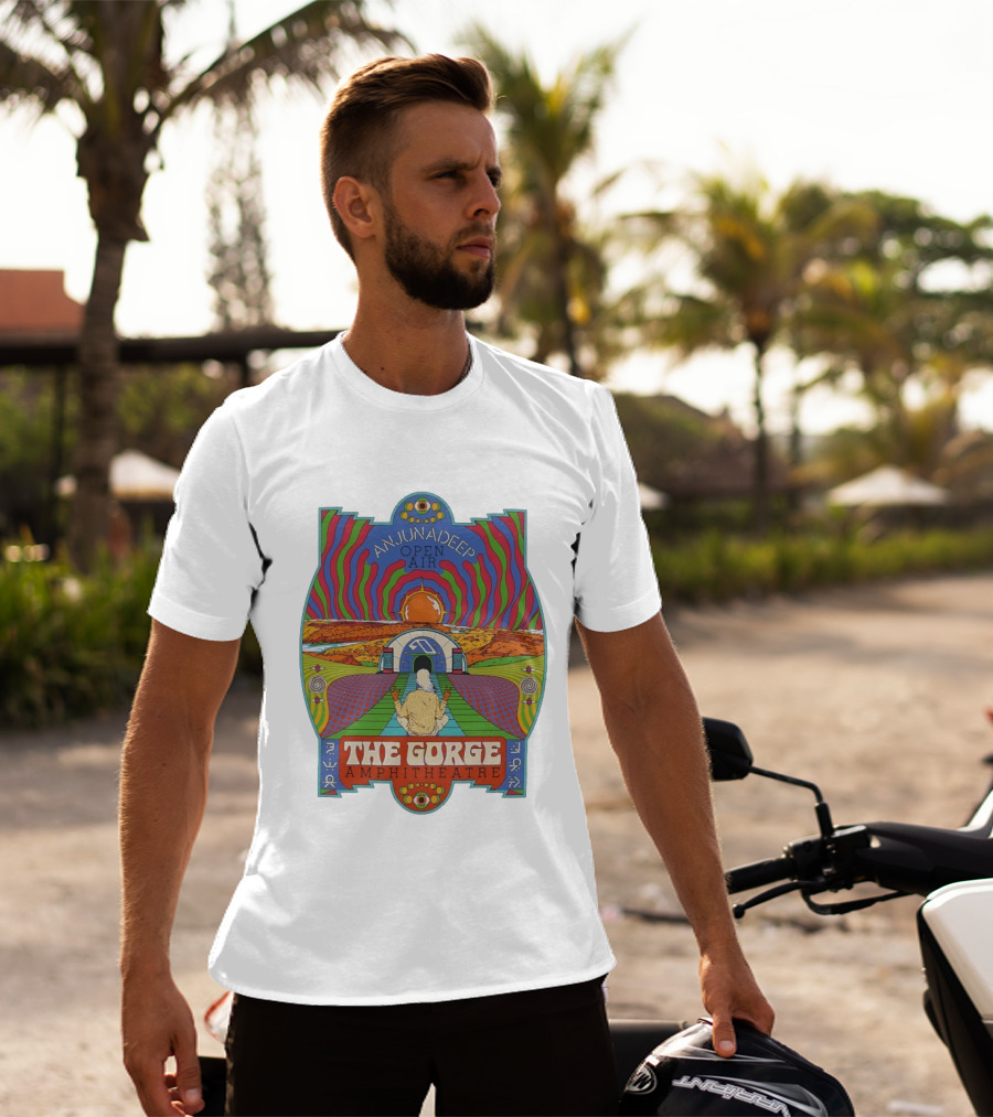 Anjunadeep Open Air The Gorge Amphitheatre Psychedelic Landscape T-Shirt