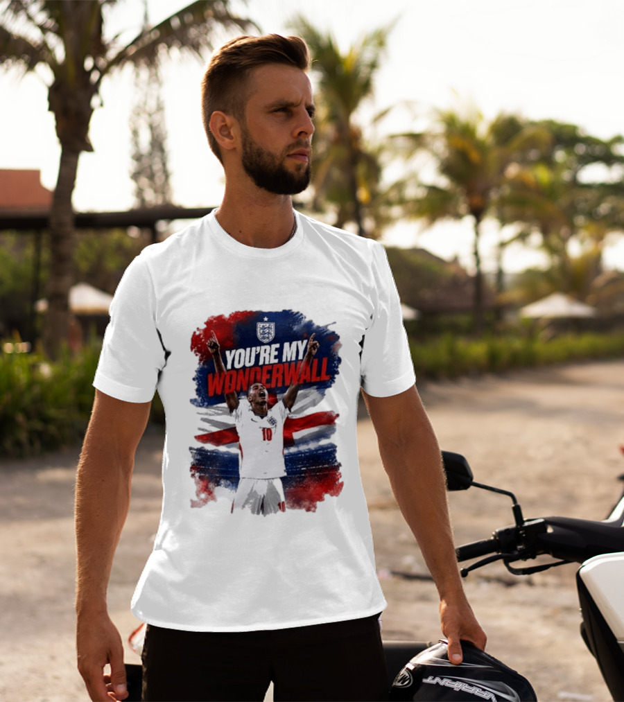 Jude Bellingham England National Team You're My Wonderwall England Flag Football Star Celebration T-Shirt