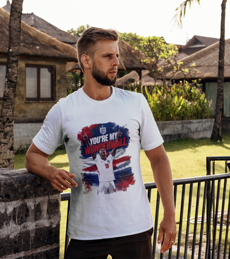 Jude Bellingham England National Team You're My Wonderwall England Flag Football Star Celebration T-Shirt