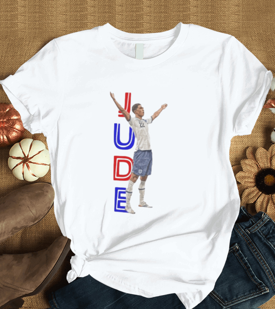 Jude Bellingham No 22 England National Football Team Victory Celebration T-Shirt