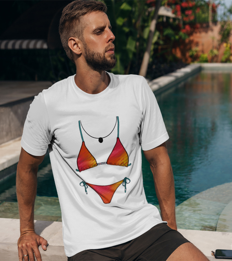 Poppi Bikini Swimsuit Colorful Summer Beachwear T-Shirt