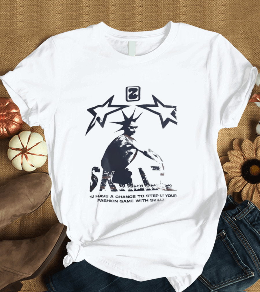 Skillz Fashion Game Streetwear Urban Art Rebel Graffiti Style New York Liberty Basketball T-Shirt