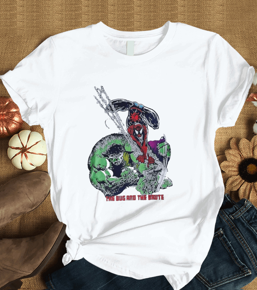 Spider Man And Hulk The Bug And The Brute Dynamic Duo Comic T-Shirt