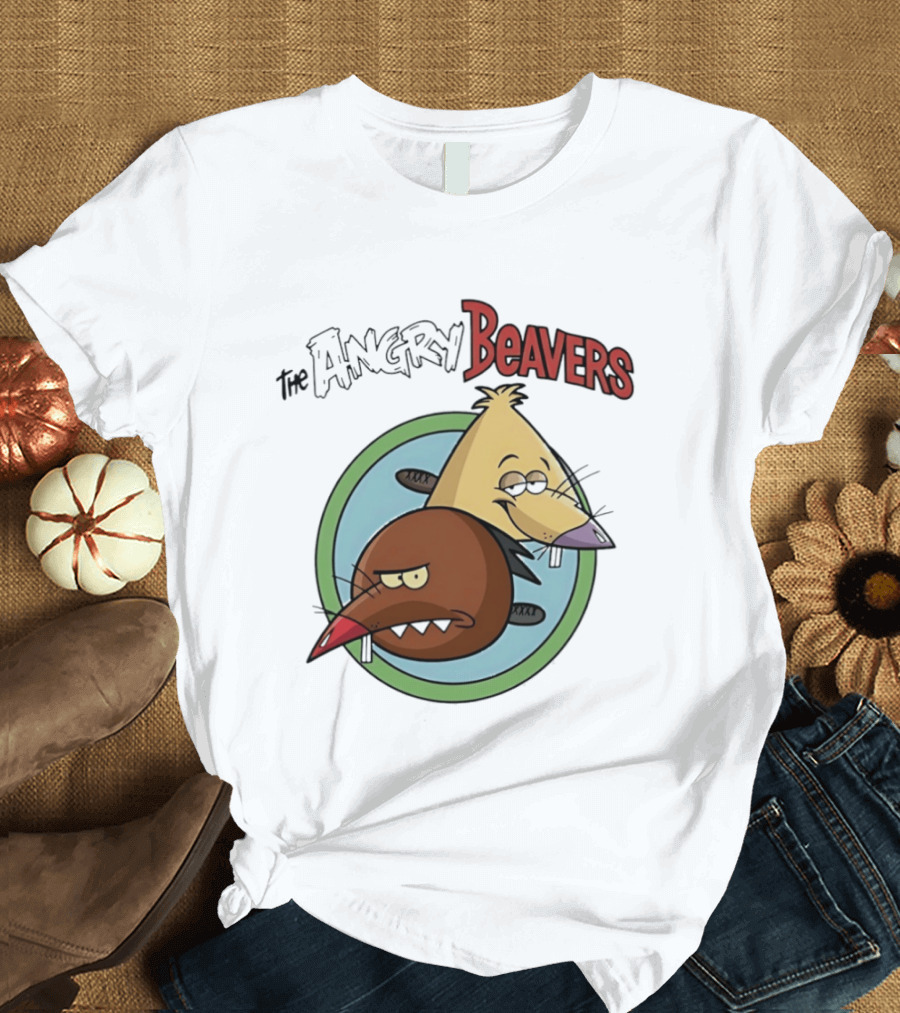 The Angry Beavers Nickelodeon 90s Cartoons Daggett And Norbert T-Shirt