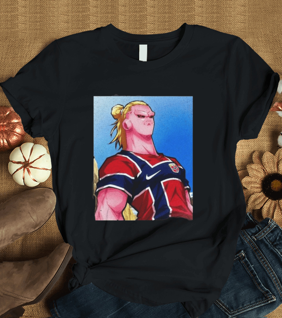 Erling Haaland Majin Buu Norway Dragon Ball Fusion T-Shirt