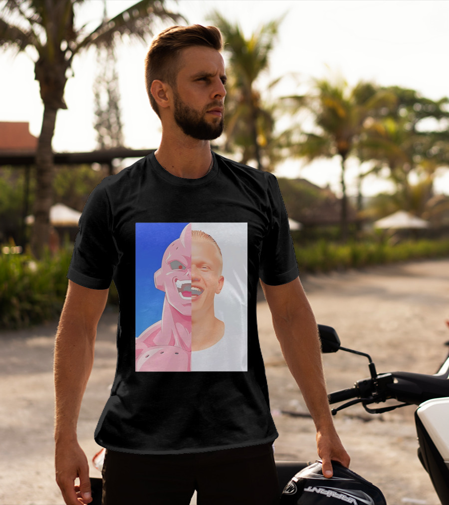 Erling Haaland Majin Buu Face Swap T-Shirt