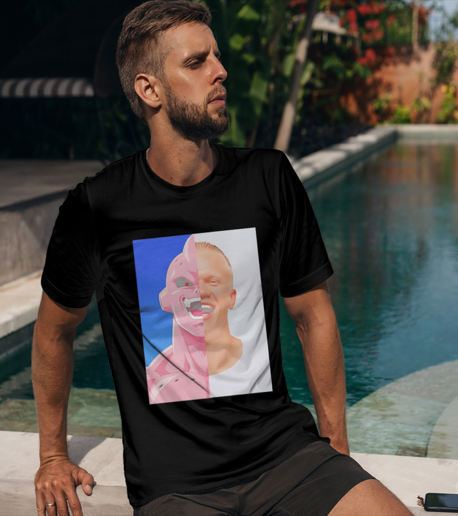 Erling Haaland Majin Buu Face Swap T-Shirt