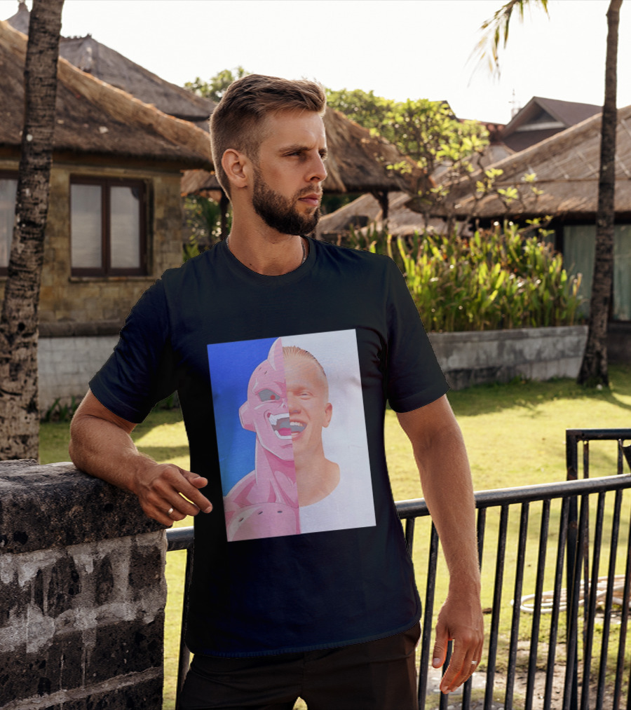 Erling Haaland Majin Buu Face Swap T-Shirt