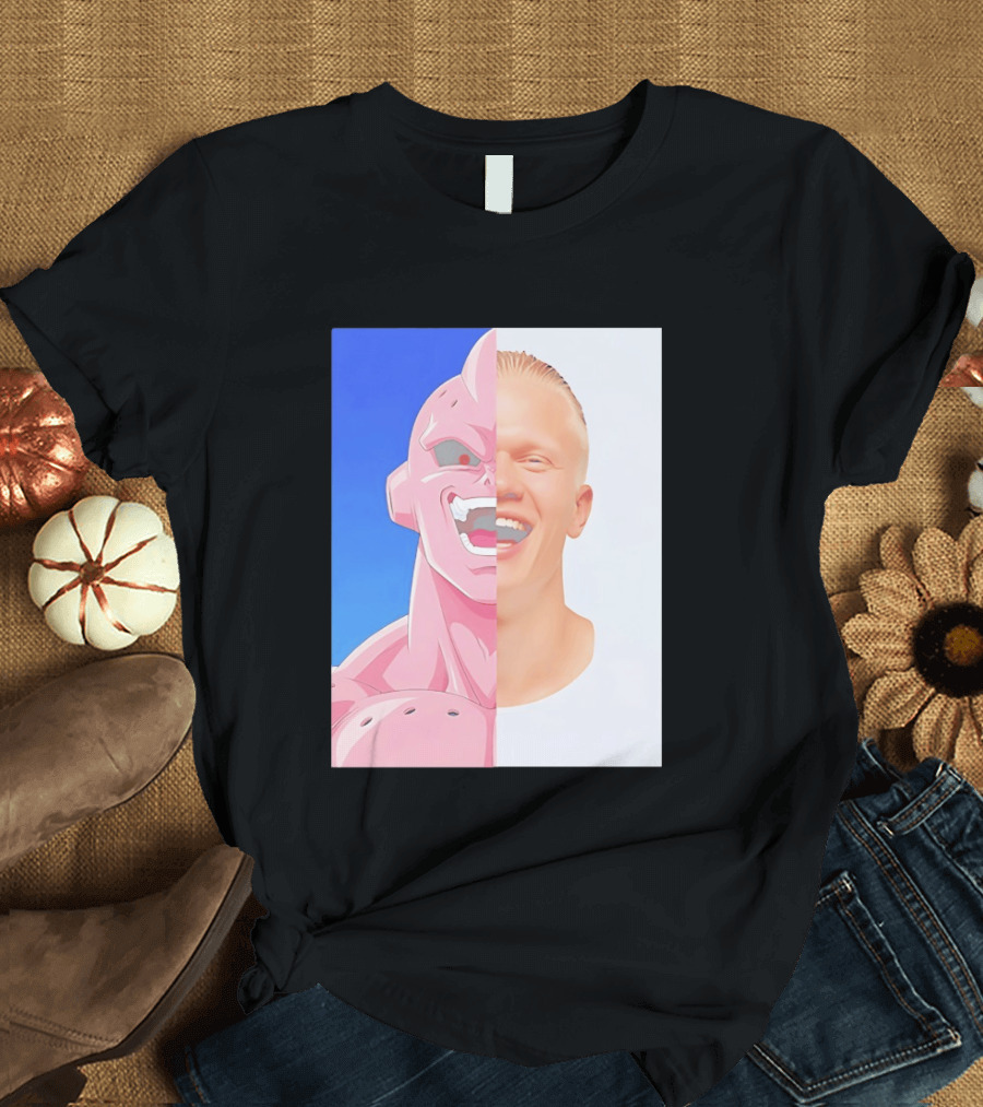 Erling Haaland Majin Buu Face Swap T-Shirt