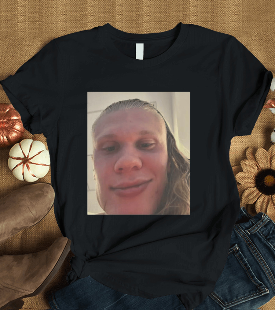 Erling Haaland S Face Close Up T-Shirt
