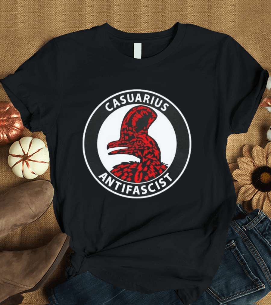 Casuarius Antifascist Cassowary Antifa T-Shirt