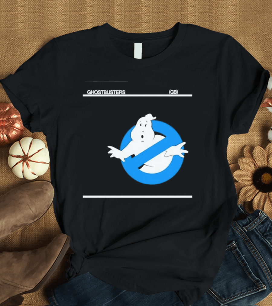 Ghostbusters 80s Movie Classic Blue Ghost Icon GB T-Shirt