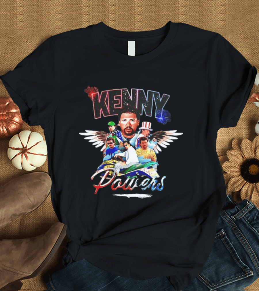 Kenny Powers Danny McBride Eastbound And Down Winged Motif T-Shirt