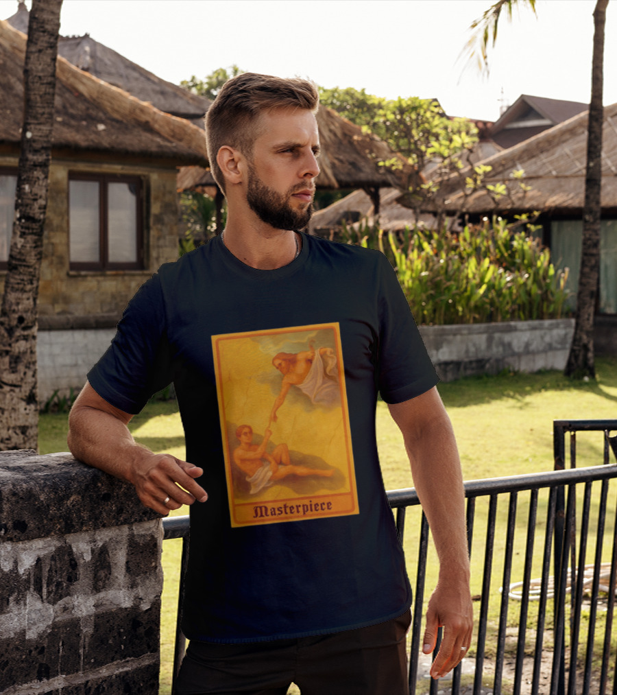 Masterpiece Michelangelo Creation Of Adam Iconic Classic Renaissance T-Shirt