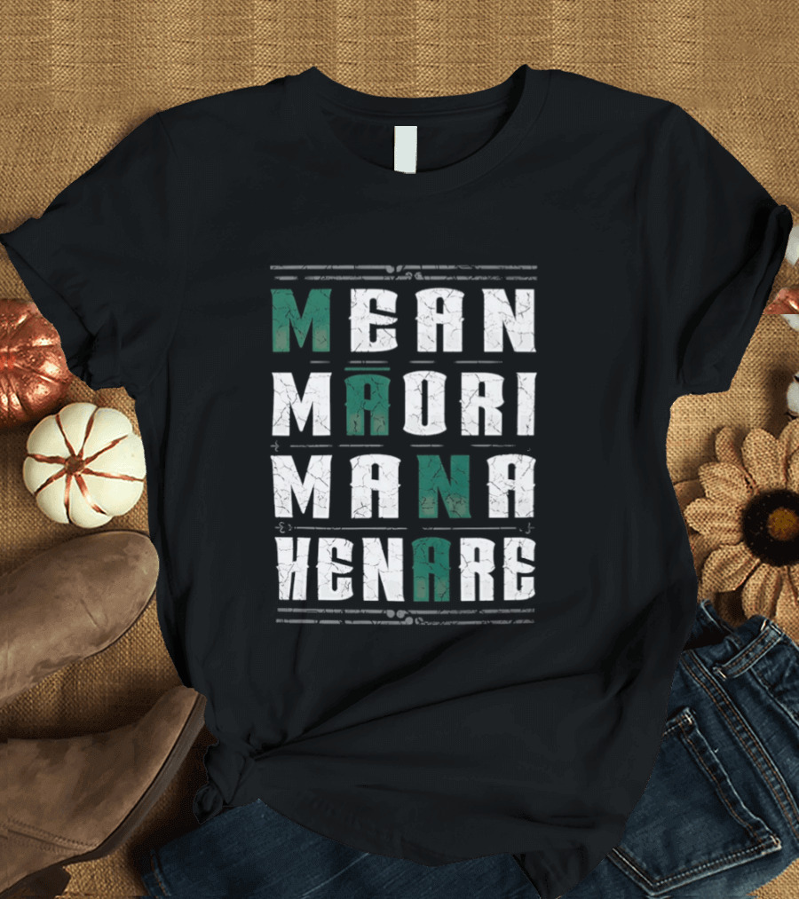 Mean Maori Mana Henare Distressed T-Shirt