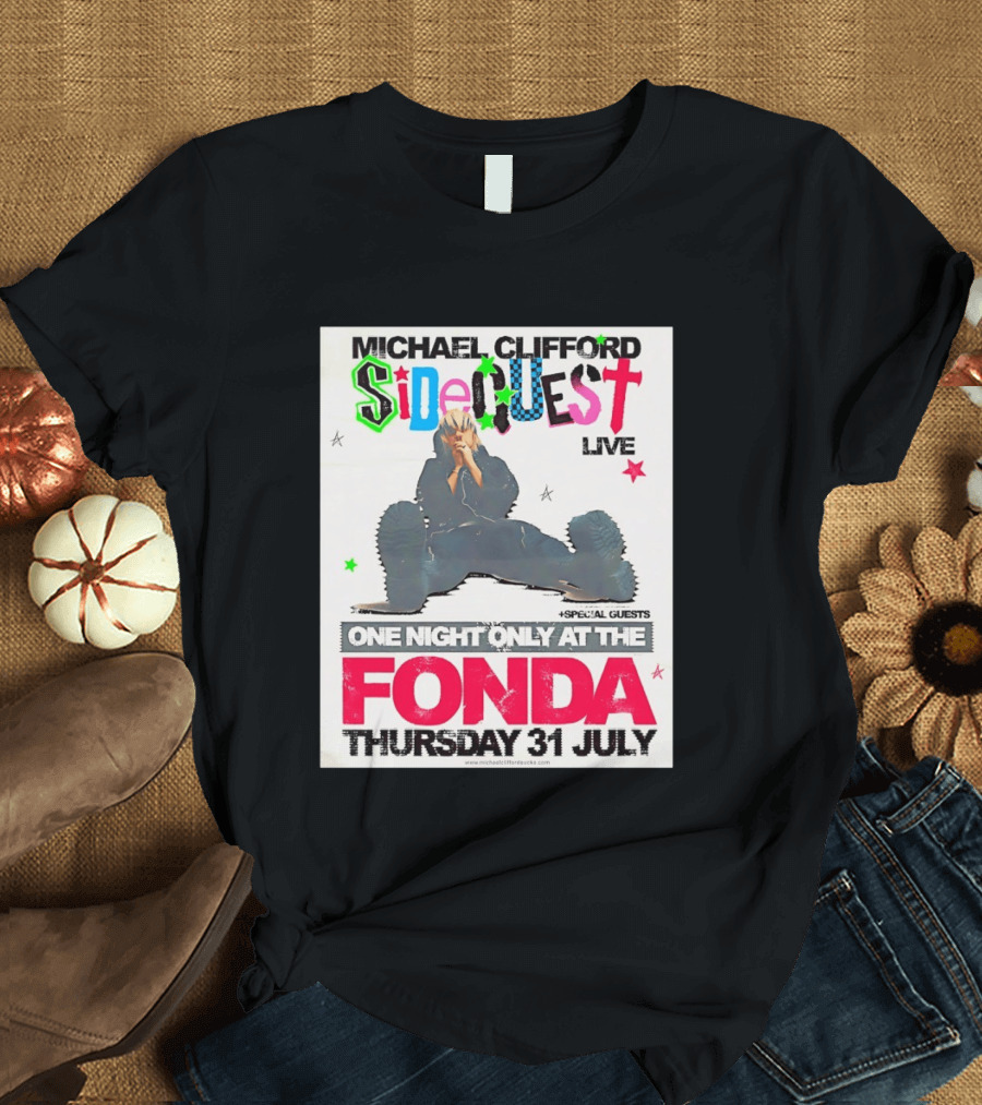 Michael Clifford Sideguest Live One Night Only At The Fonda Thursday 31 July T-Shirt