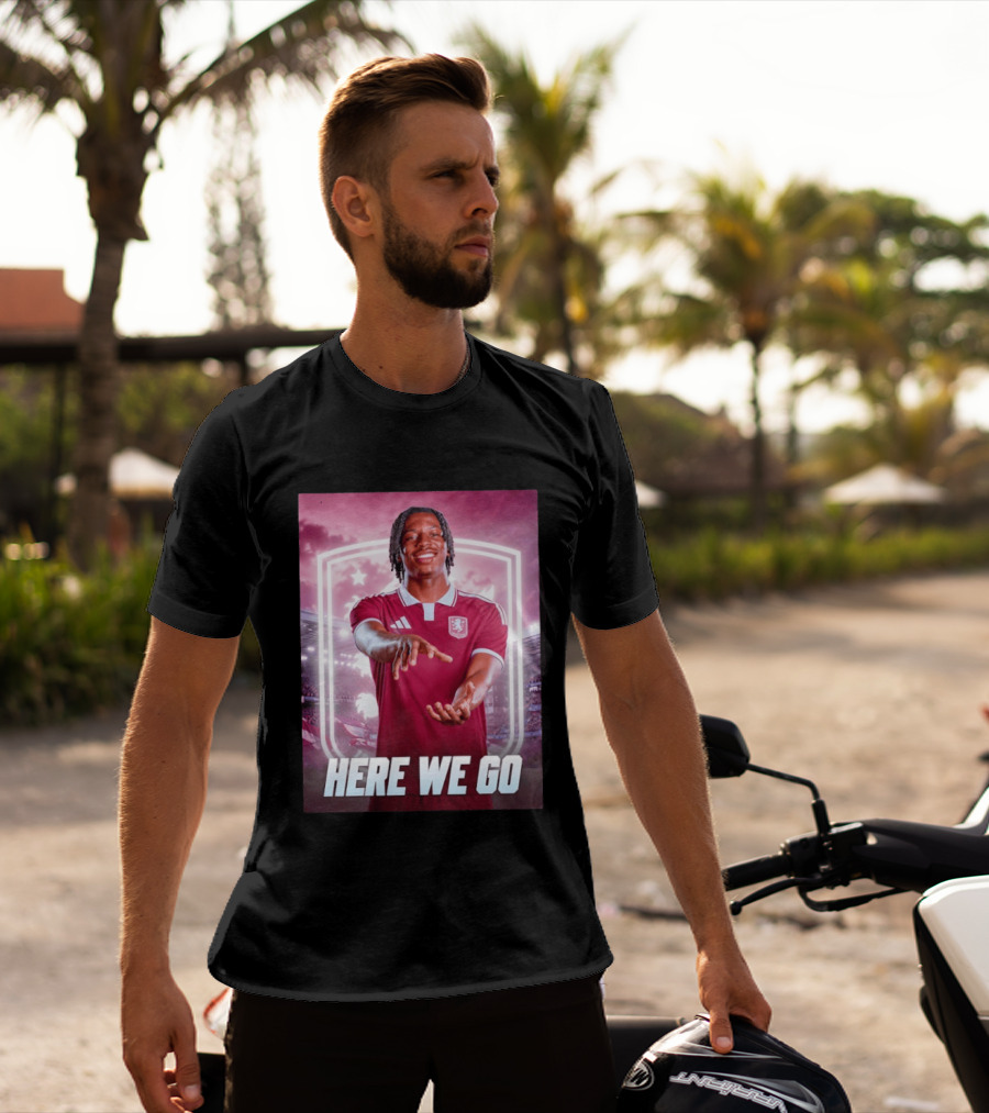 Jaden Philogene Here We Go Aston Villa Soccer Star Enthusiasm T-Shirt