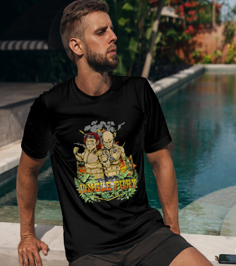 Jungle Fury Wrestling Duo Tag Team Explosive Showdown T-Shirt