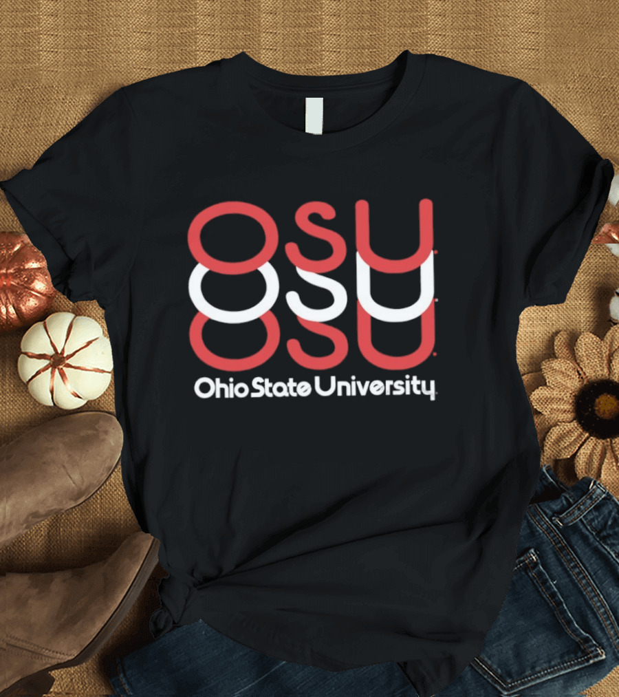 Ohio State University OSU Red White T-Shirt