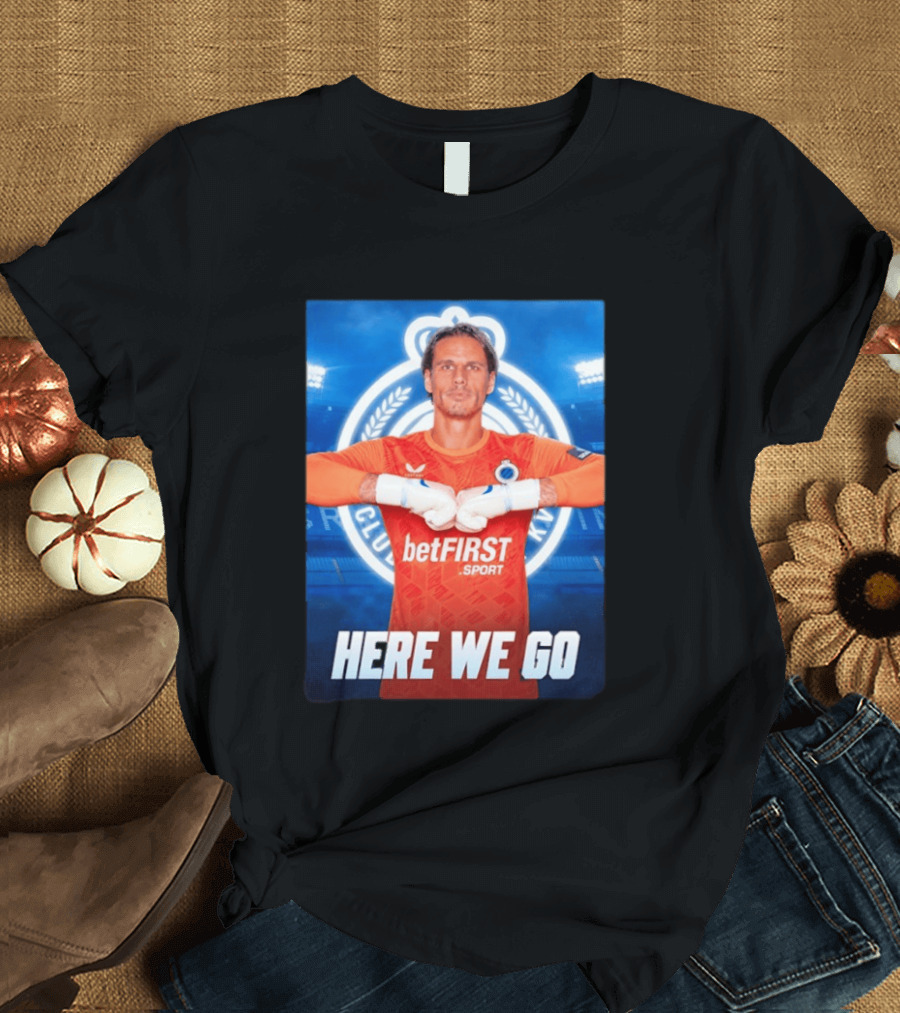 Simon Mignolet Club Brugge KV BetFIRST Sport Here We Go T-Shirt