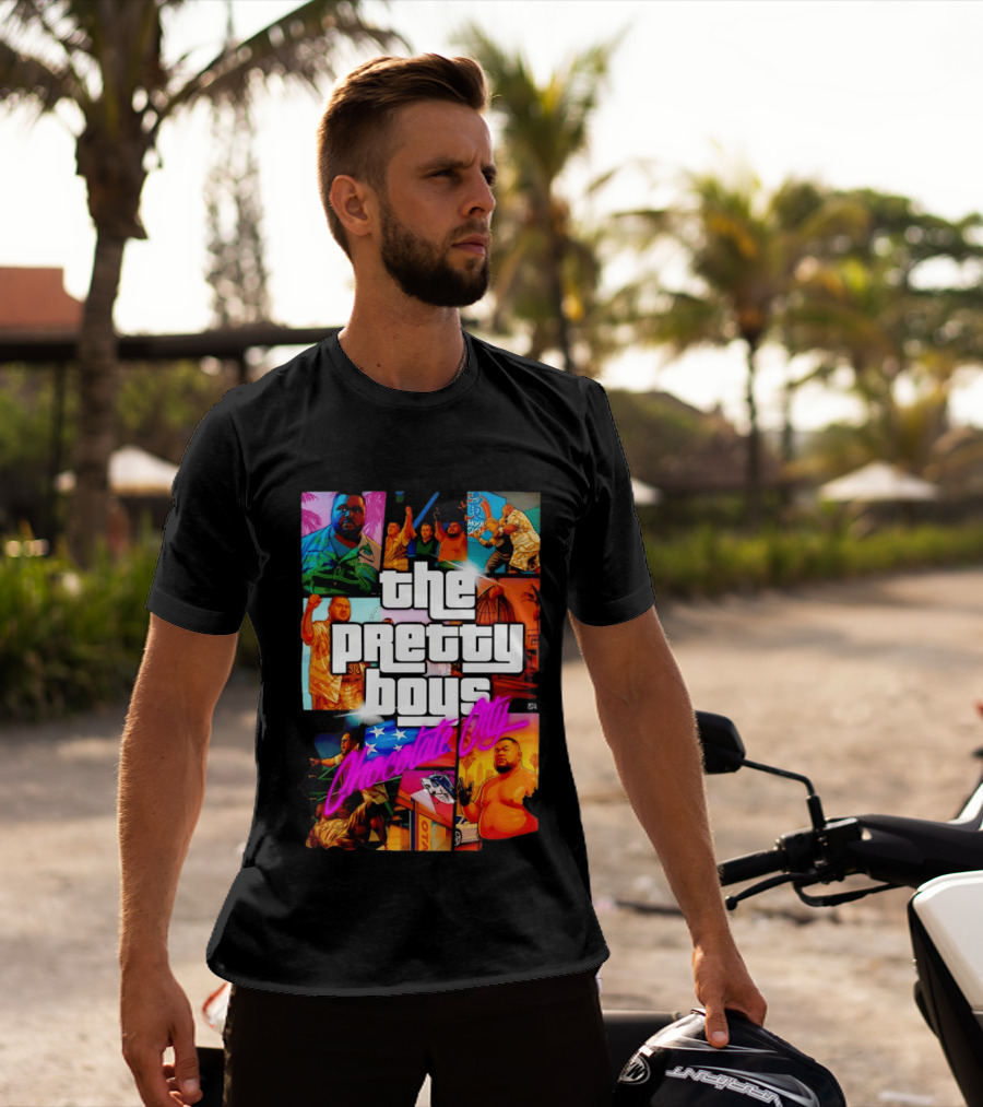The Pretty Boys Chocolate City Collage Akashi Sushi Gaming Mashup T-Shirt
