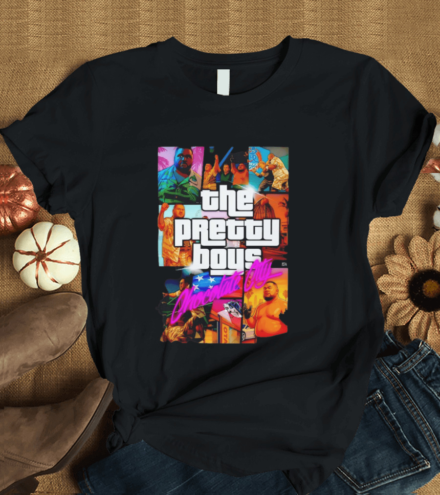 The Pretty Boys Chocolate City Collage Akashi Sushi Gaming Mashup T-Shirt