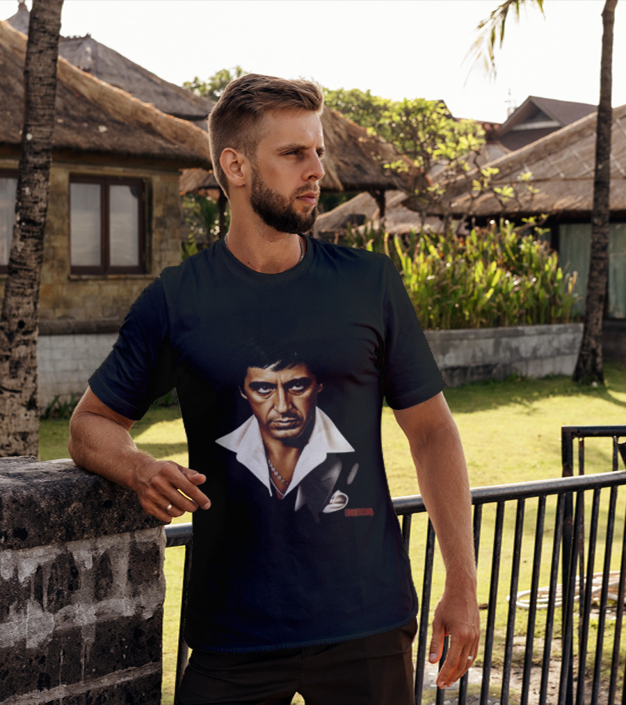 The World Is Yours Tony Montana Scarface 2 Sided T-Shirt