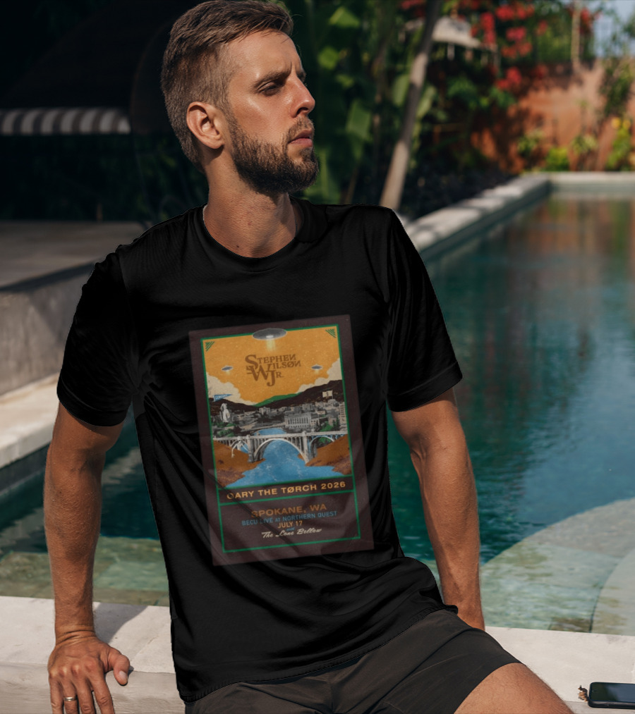 Stephen Wilson Jr. Gary The Torch 2026 Spokane WA BECU Live At Northern Quest July 17 The Lone Bellow T-Shirt