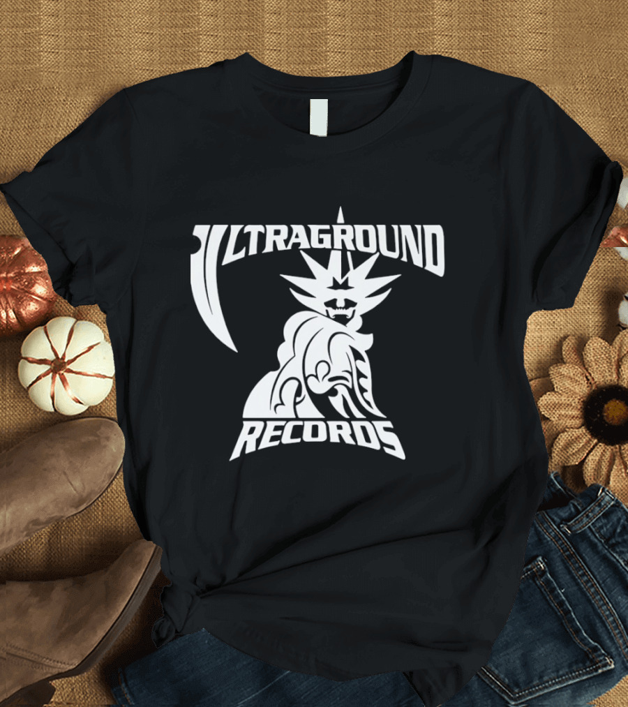 Ultraground Records Statue Of Liberty Inspired Music Label T-Shirt