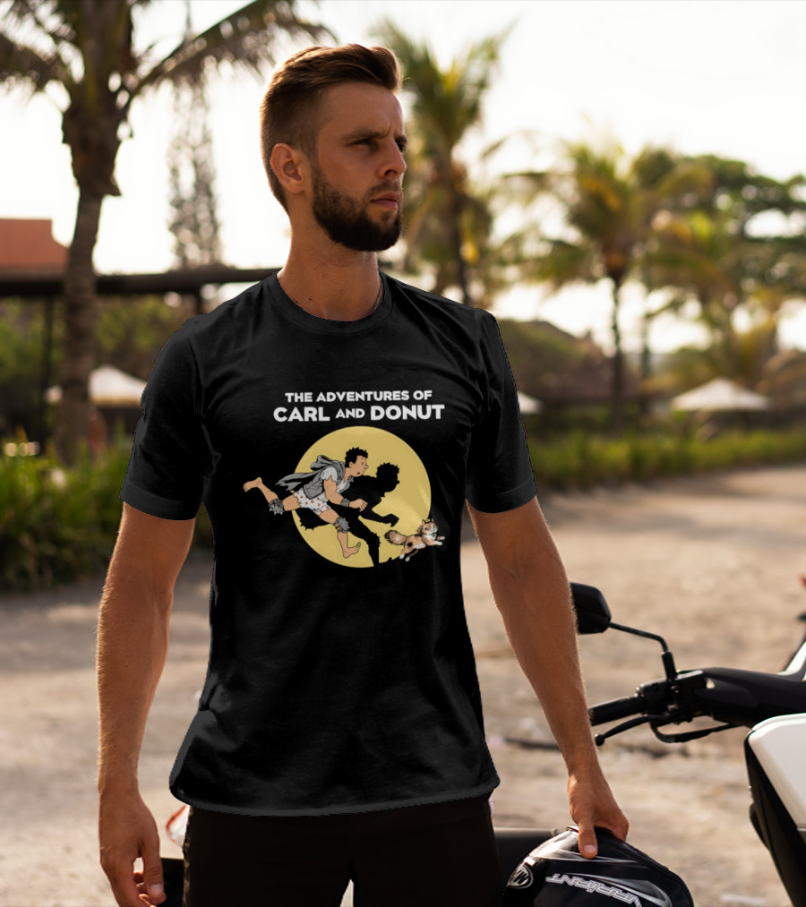 The Adventures Of Carl And Donut Cat Cartoon Series T-Shirt
