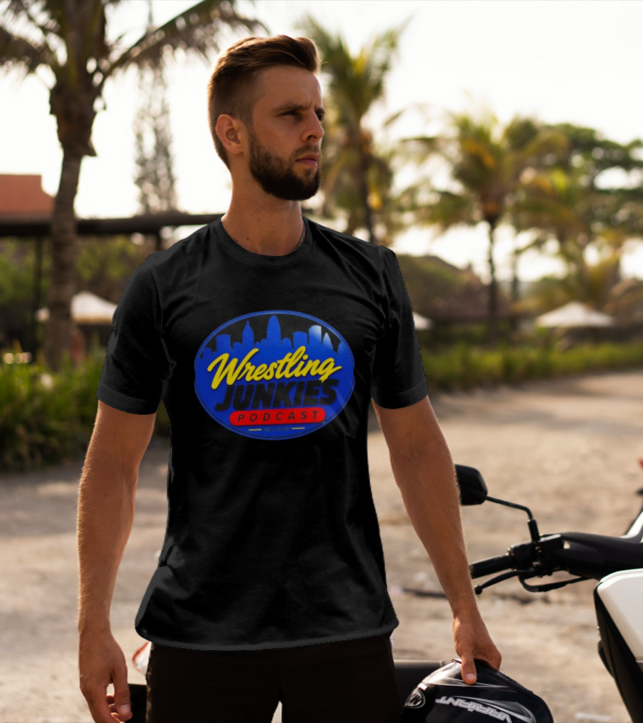 Wrestling Junkies Podcast Est 2023 Skyline T-Shirt