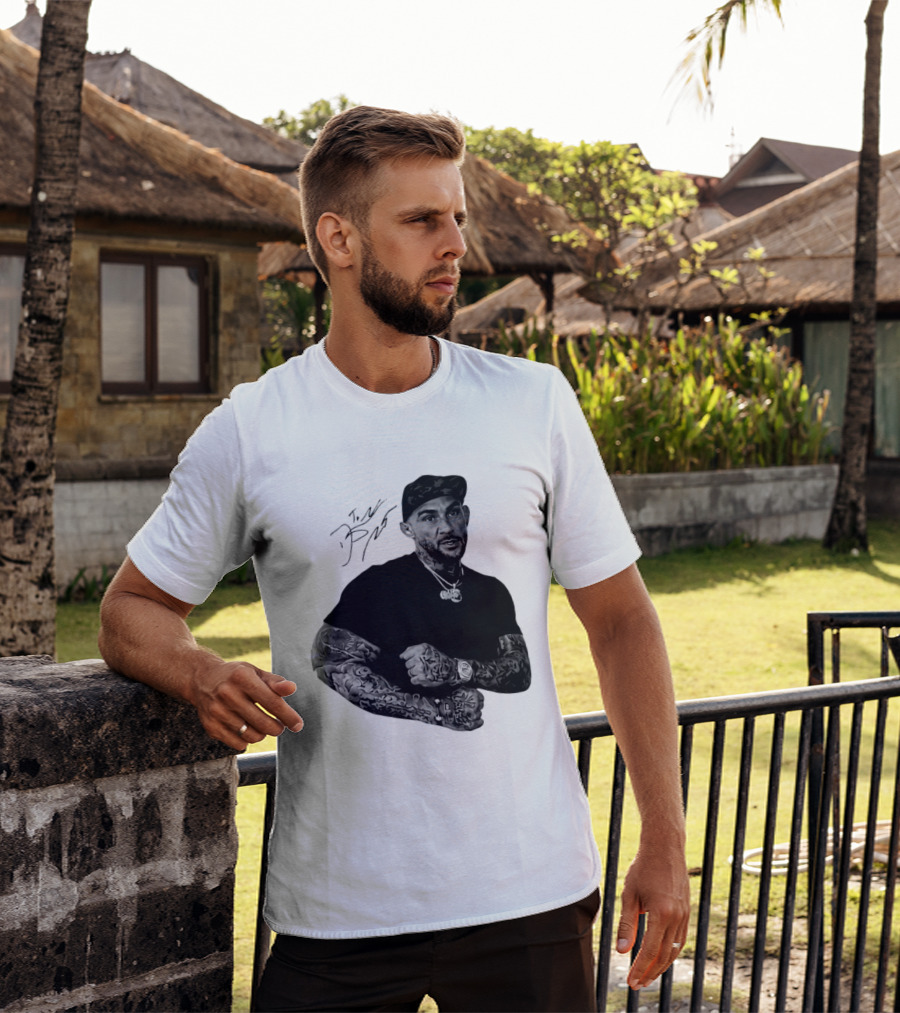 Dustin Poirier The Diamond UFC Tattooed Fighter Black Cap T-Shirt