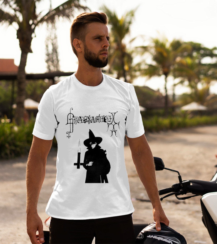 Gravsaamuel Witch Iconic Gothic Anime Dark Aesthetic T-Shirt