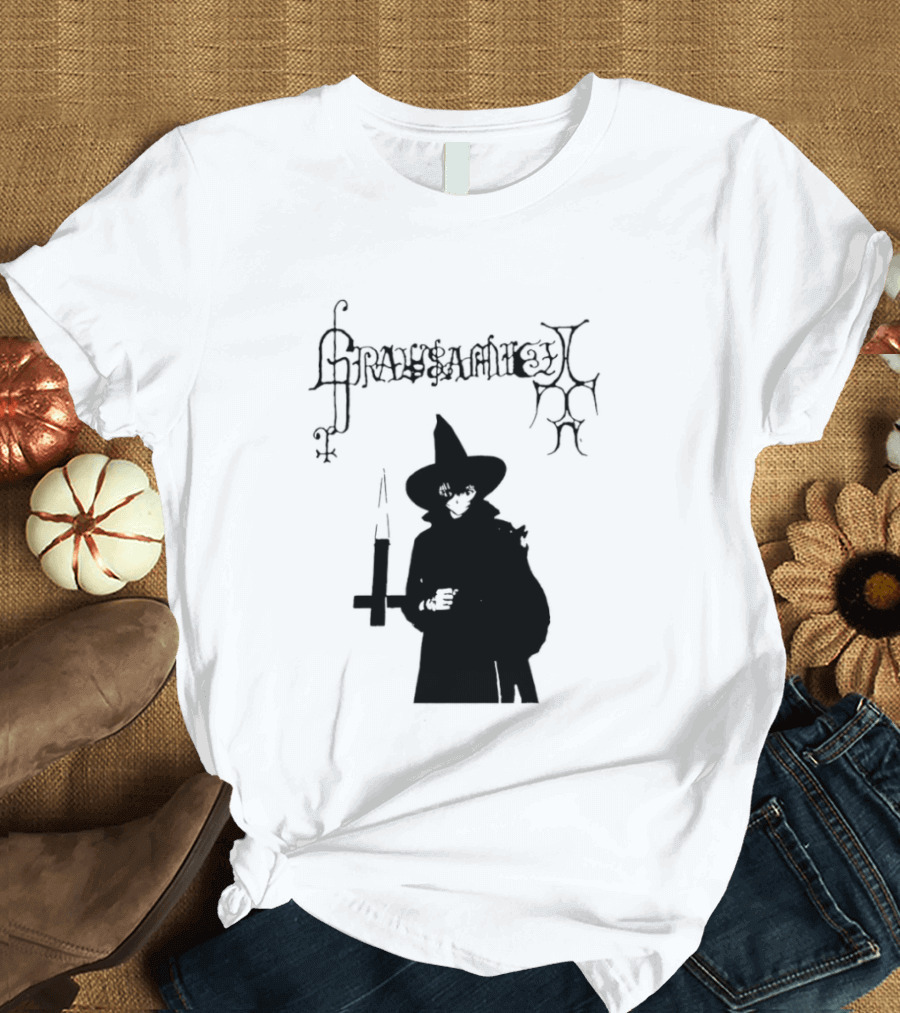 Gravsaamuel Witch Iconic Gothic Anime Dark Aesthetic T-Shirt