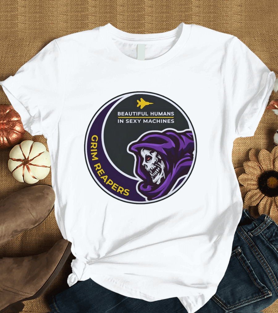 Grim Reapers Beautiful Humans In Sexy Machines Jet Pilot T-Shirt