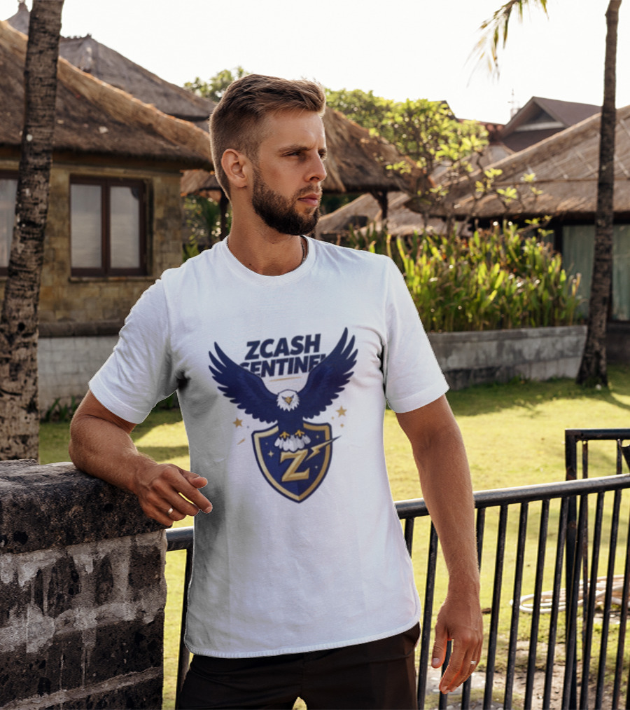 Zcash Sentinel Eagle Shield Cryptocurrency Z T-Shirt