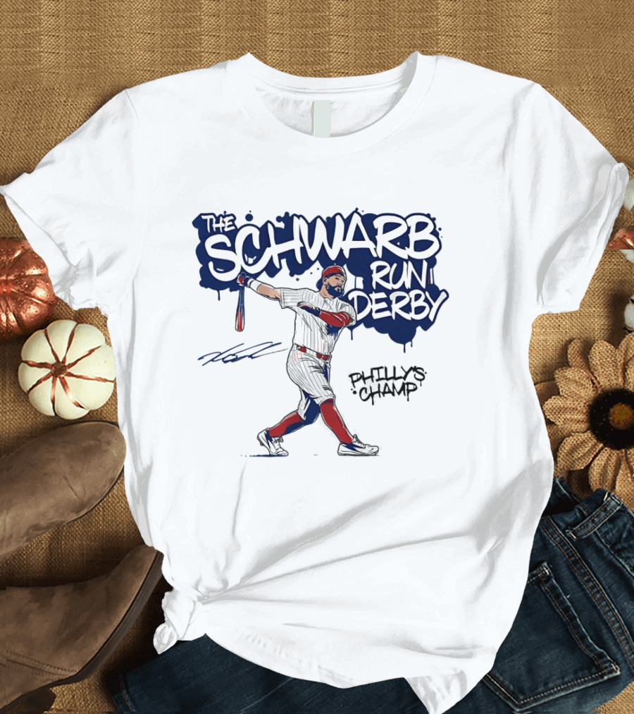 The Schwarb Run Derby Philly's Champ Baseball T-Shirt