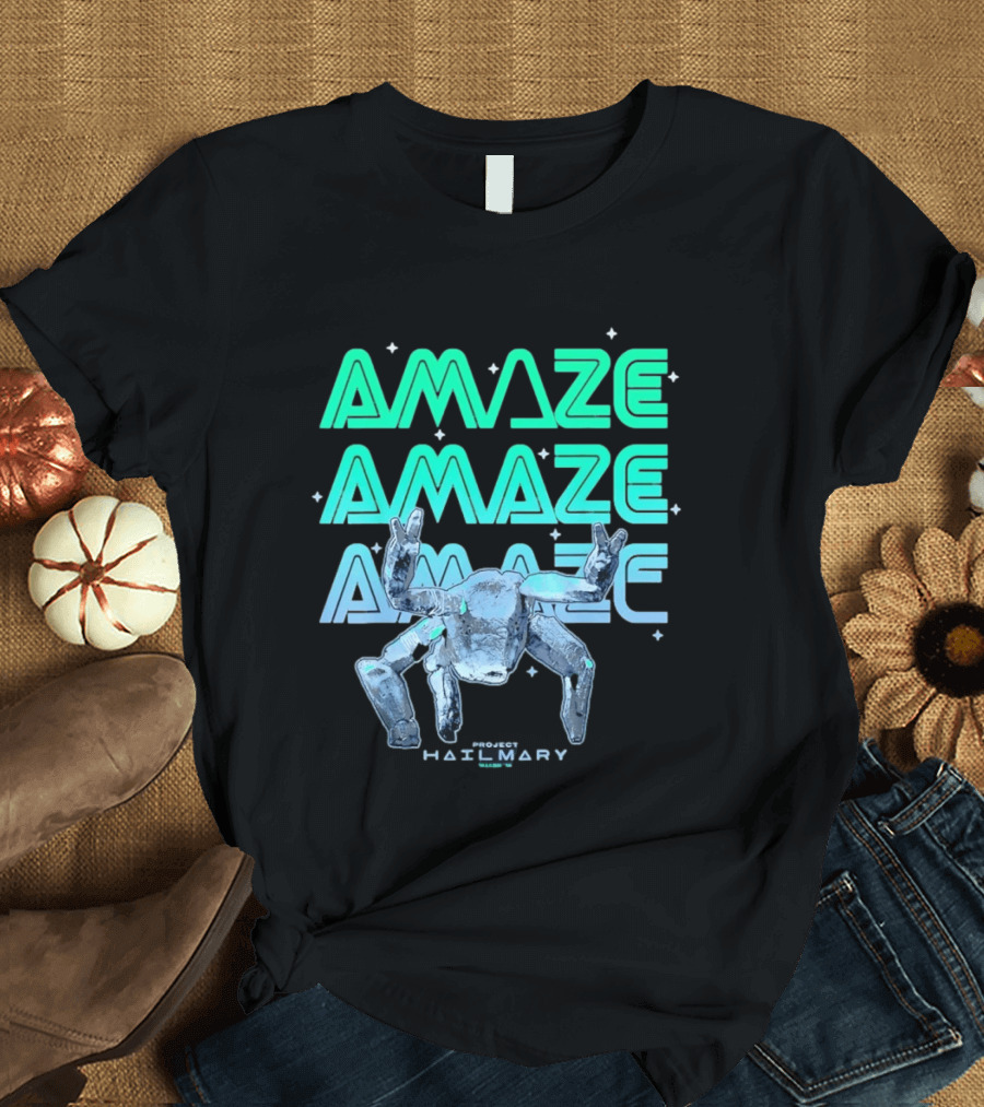 Amaze Project Hail Mary Robot T-Shirt