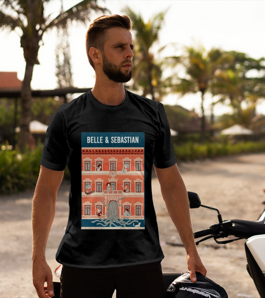 Belle And Sebastian July 12 13 2026 Italy Milan Bologna Tour Parco Della Musica Sonic Music Park T-Shirt