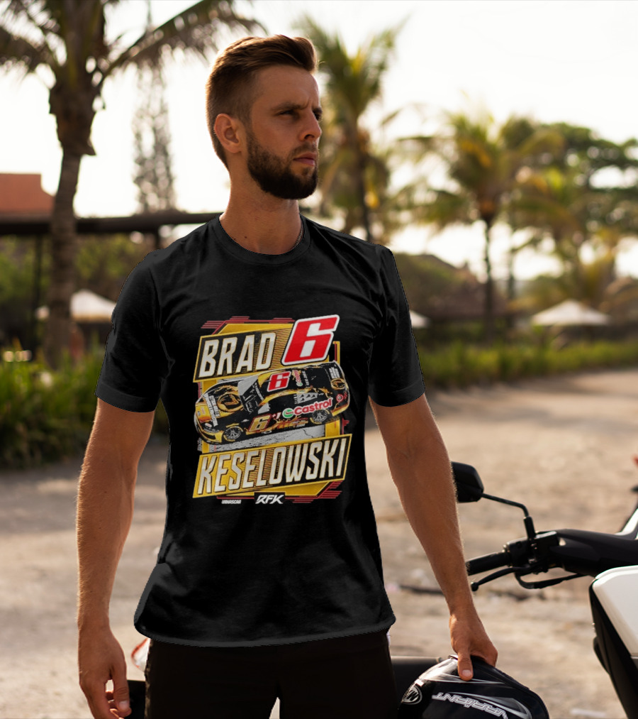 Brad Keselowski RFK Racing NASCAR Castrol Number 6 T-Shirt